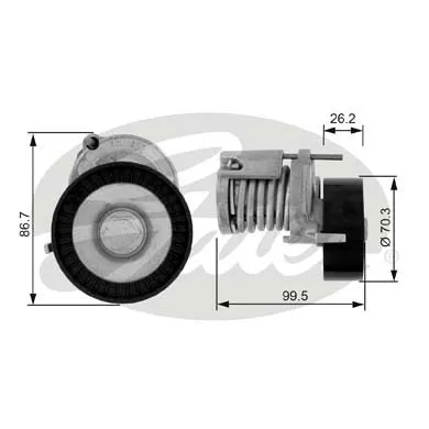 Belt Tensioner, V-ribbed belt