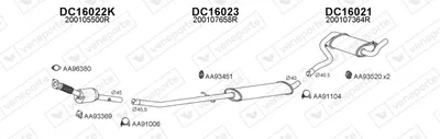 Exhaust System Dacia DUSTER · Dacia DUSTER SUV Van