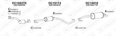 Exhaust System Dacia SANDERO