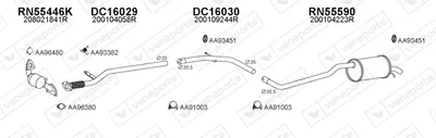 Exhaust System Dacia SANDERO II · Dacia LOGAN II · Dacia LOGAN MCV II