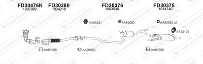 Exhaust System Ford FIESTA IV