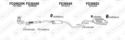 Exhaust System Ford ESCORT VI Saloon