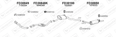 Exhaust System Ford SCORPIO I