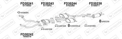 Exhaust System Ford SCORPIO I