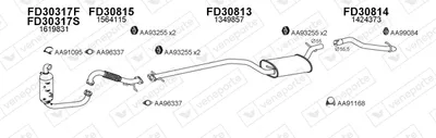 Exhaust System Ford FOCUS II · Ford FOCUS II Estate Van