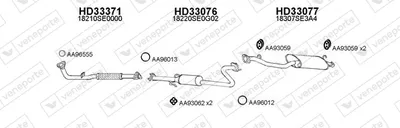 Exhaust System Honda ACCORD III