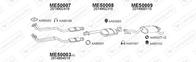 Exhaust System Mercedes-Benz 190