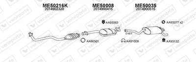 Exhaust System Mercedes-Benz 190