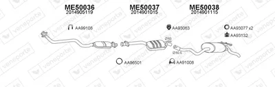 Exhaust System Mercedes-Benz 190