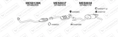 Exhaust System Mercedes-Benz 190