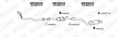 Exhaust System Mercedes-Benz 190
