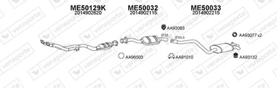 Exhaust System Mercedes-Benz 190