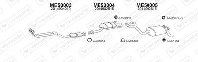 Exhaust System Mercedes-Benz 190