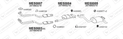 Exhaust System Mercedes-Benz 190
