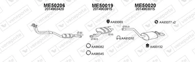 Exhaust System Mercedes-Benz 190