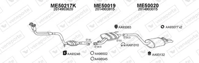 Exhaust System Mercedes-Benz 190