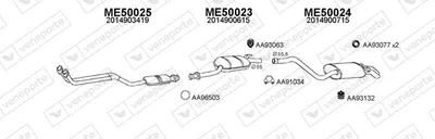 Exhaust System Mercedes-Benz 190