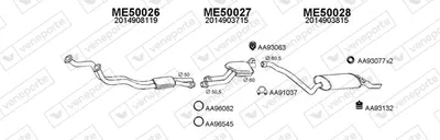 Exhaust System Mercedes-Benz 190