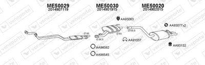 Exhaust System Mercedes-Benz 190