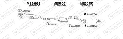 Exhaust System Mercedes-Benz 123 Saloon
