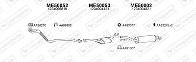 Exhaust System Mercedes-Benz 123 Saloon