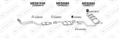 Exhaust System Mercedes-Benz 124 T-Model