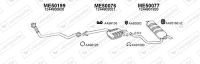 Exhaust System Mercedes-Benz 124 T-Model · Mercedes-Benz E-CLASS T-Model