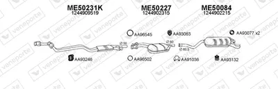 Exhaust System Mercedes-Benz 124 Saloon · Mercedes-Benz E-CLASS · Mercedes-Benz C-CLASS T-Model