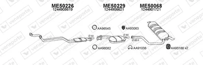 Exhaust System Mercedes-Benz 124 T-Model