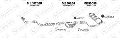 Exhaust System Mercedes-Benz 124 T-Model
