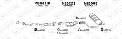 Exhaust System Mercedes-Benz 124 T-Model