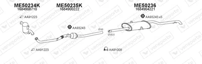 Exhaust System Mercedes-Benz A-CLASS