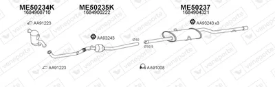 Exhaust System Mercedes-Benz A-CLASS