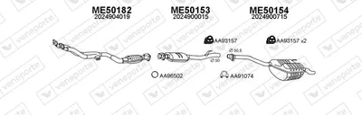 Exhaust System Mercedes-Benz C-CLASS