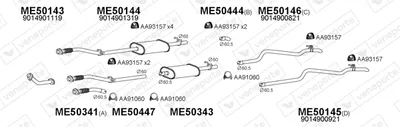 Exhaust System Mercedes-Benz SPRINTER 2-t Platform/Chassis · Mercedes-Benz SPRINTER 2-t Van · Mercedes-Benz SPRINTER 2-t Bus