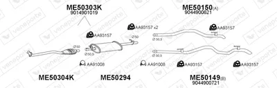 Exhaust System Mercedes-Benz SPRINTER 4-t Van · Mercedes-Benz SPRINTER 4-t Platform/Chassis