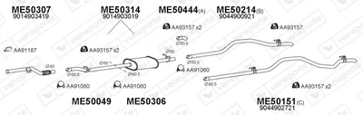 Exhaust System Mercedes-Benz SPRINTER 4-t Bus · Mercedes-Benz SPRINTER 4-t Van · Mercedes-Benz SPRINTER 4-t Platform/Chassis