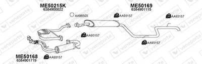 Exhaust System Mercedes-Benz VITO Bus · Mercedes-Benz VITO Van · Mercedes-Benz V-CLASS