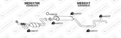 Exhaust System Mercedes-Benz VITO Bus · Mercedes-Benz VITO Van