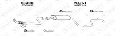 Exhaust System Mercedes-Benz VITO Bus