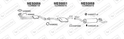 Exhaust System Mercedes-Benz 123 T-Model