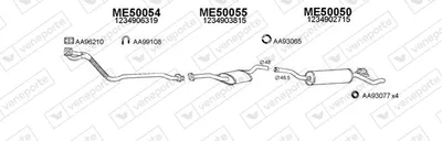 Exhaust System Mercedes-Benz 123 T-Model