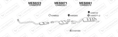 Exhaust System Mercedes-Benz 124 Saloon