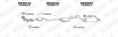 Exhaust System Mercedes-Benz 123 Coupe