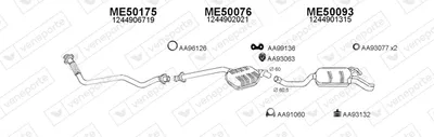 Exhaust System Mercedes-Benz 124 Saloon · Mercedes-Benz E-CLASS