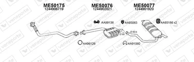 Exhaust System Mercedes-Benz 124 T-Model