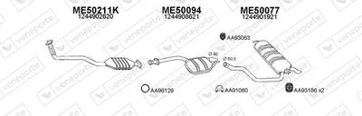 Exhaust System Mercedes-Benz 124 Saloon · Mercedes-Benz E-CLASS