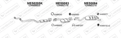 Exhaust System Mercedes-Benz E-CLASS Coupe