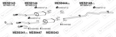 Exhaust System Mercedes-Benz SPRINTER 3-t Bus · Mercedes-Benz SPRINTER 3-t Van