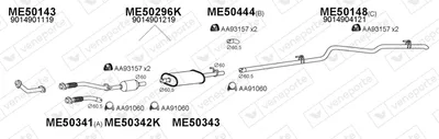 Exhaust System Mercedes-Benz SPRINTER 3-t Bus · Mercedes-Benz SPRINTER 3-t Van